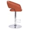 Flash Furniture Cognac Vinyl Adjustable Height Barstool CH-122070-BR-GG - alternate 6